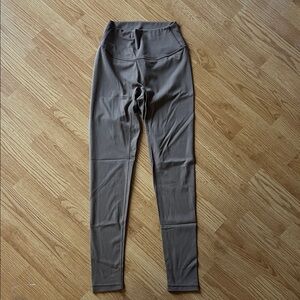 Paragon High-Waist Solid Taupe Leggings